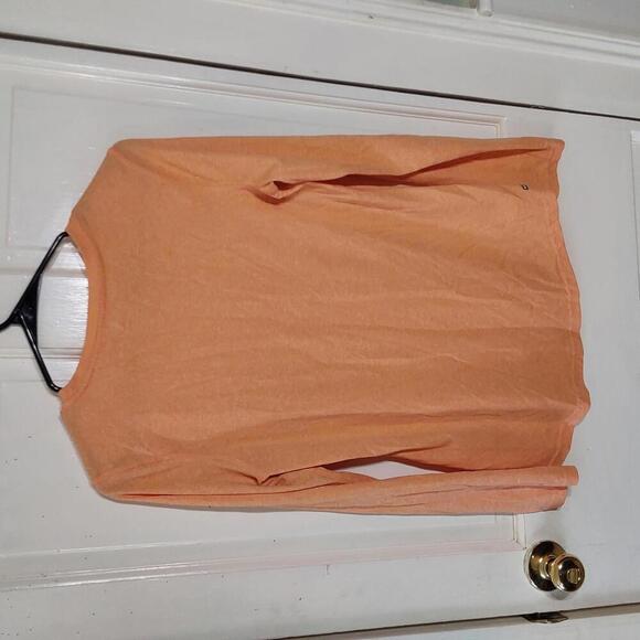 Danskin semi fitted orange long sleeve shirt M(8-10) - Picture 2 of 5
